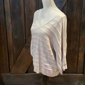 Lucky Brand tan knit look lightweight top
